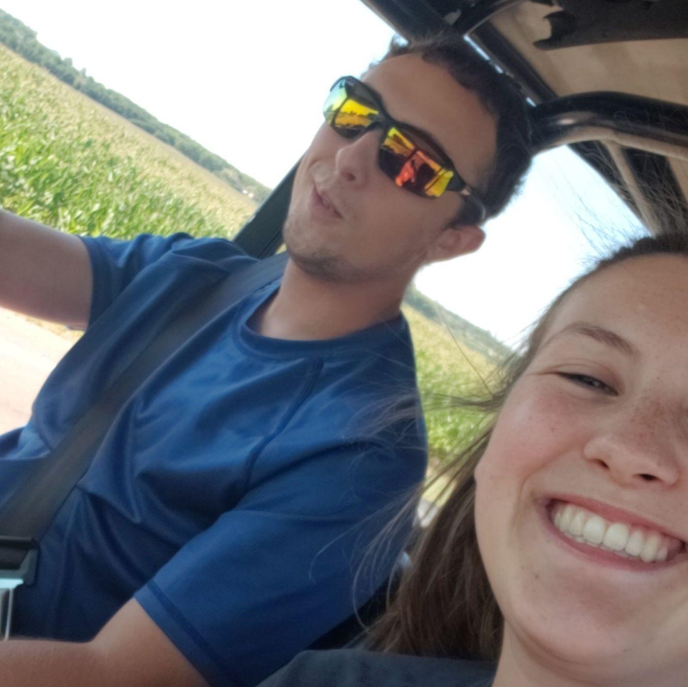 Tristehn visited Kate in Sioux Falls when she first moved out there (summer of 2021). Yes, he had a crush on her then. No, she didn't know.