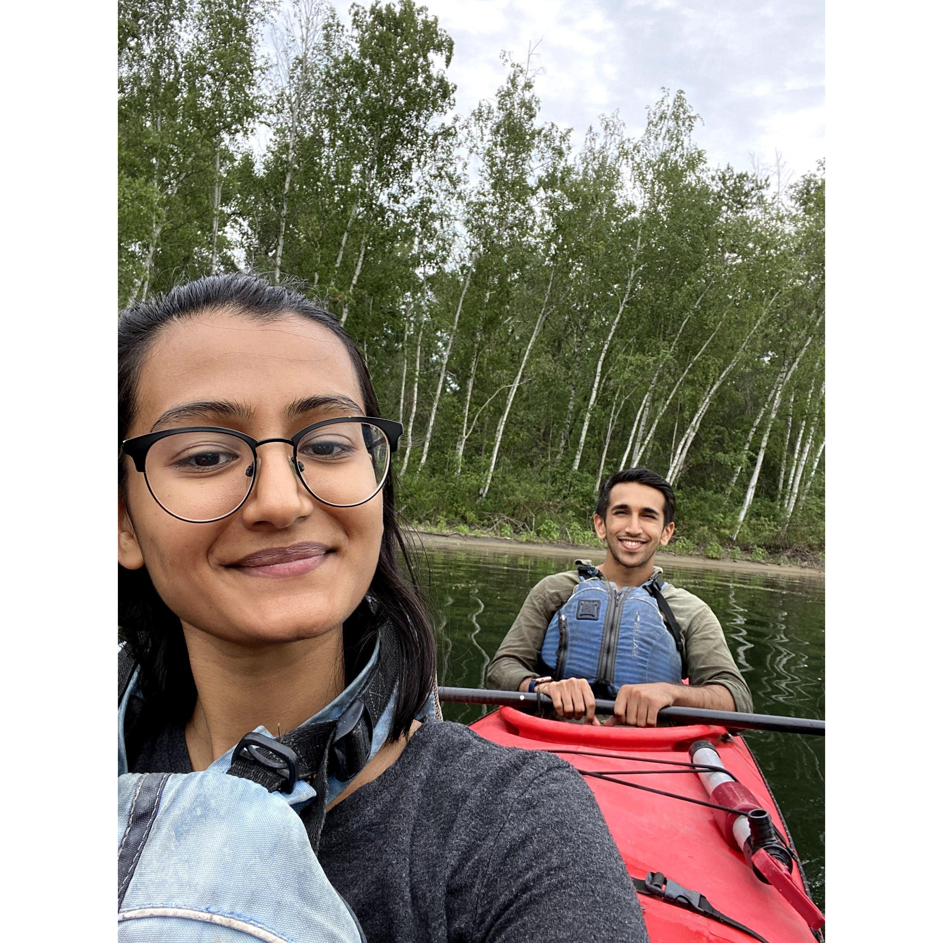 Boating - Ritu contributed 20% to rowing and took 80% of the credit, thank you.