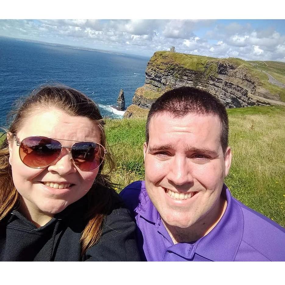 At the Cliffs of Moher in Ireland in Summer of 2018