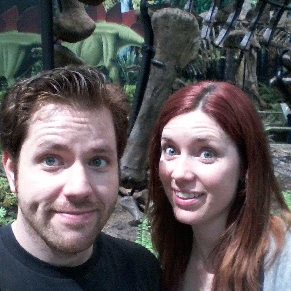 One of our first dates back in the day, Carnegie Museum Dinosaur Bones in Pitt.