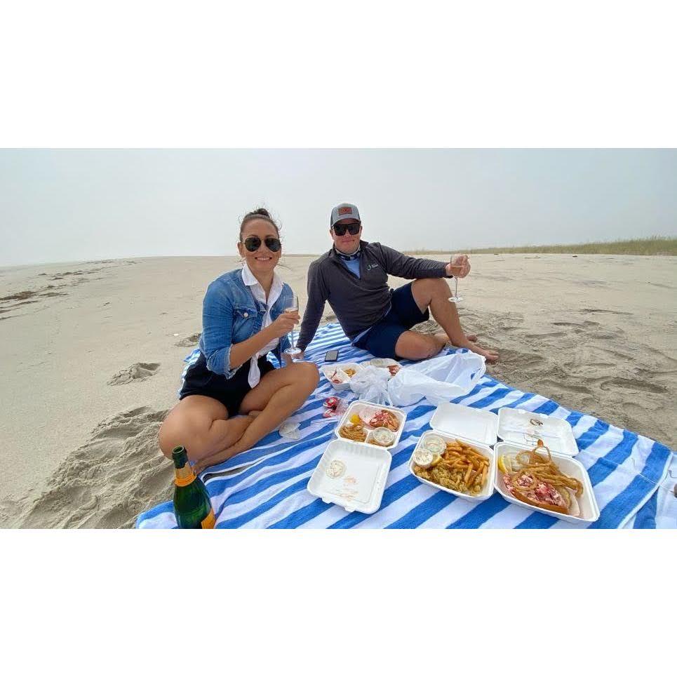 Celebrating Isabella's 26th birthday on the Cape. Photo, food, and champagne cred: Ivano and Lina Togni.