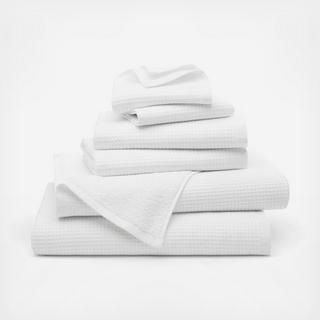 Waffle Terry 6-Piece Bath Towel Set