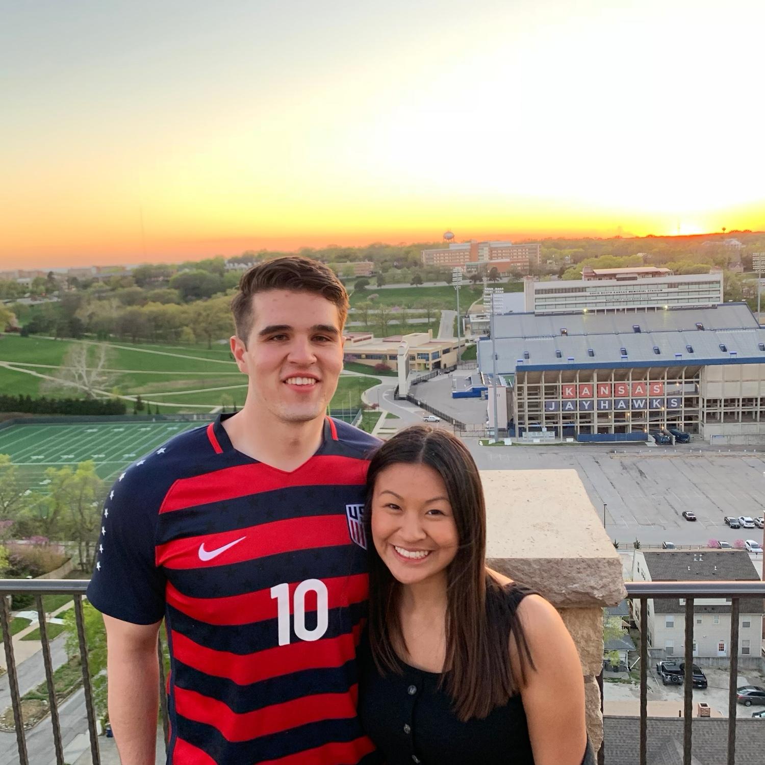 Our first photo together! May 2019.