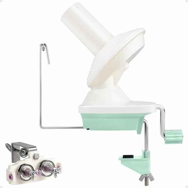 Adhafera Yarn Winder with Guide, Yarn Ball Winder for Crocheting, The Helper for Yarn Collection Lovers
