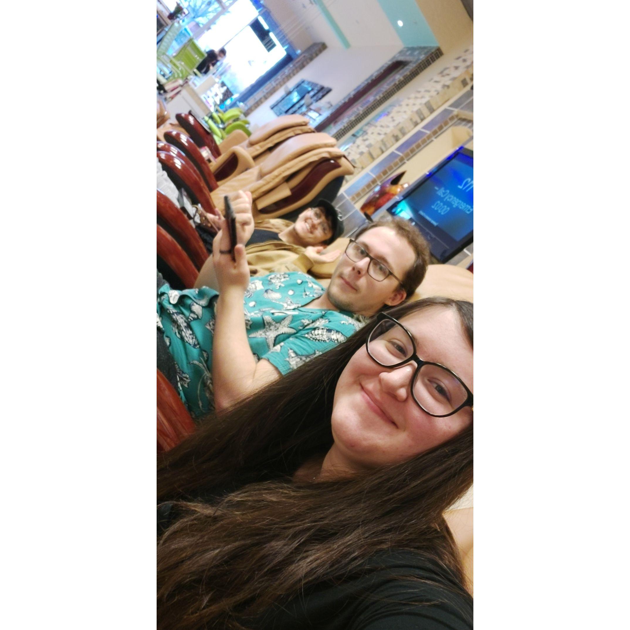 Pedicures with the boys