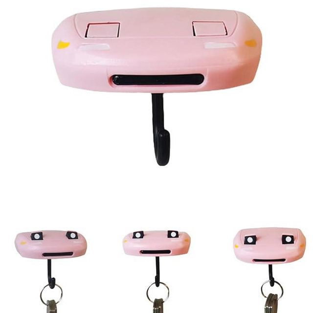 Vintage Car Key Holder,Car Open Headlights Wall Mount Keychain Holder,Car Key Hooks for Wall,Key Hanger Room Accessories, for Hallway Kitchen Farmhouse Decor (Key Holder A)