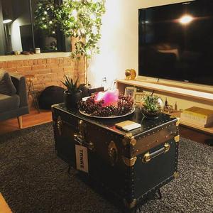Vintage trunk coffee table