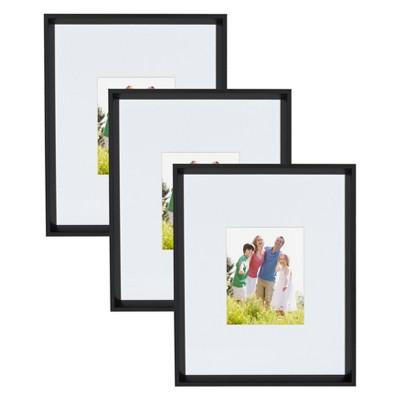 17.5" x 21.5" Matted to 8" x 10" Calter Wall FrameBlack - Kate and Laurel