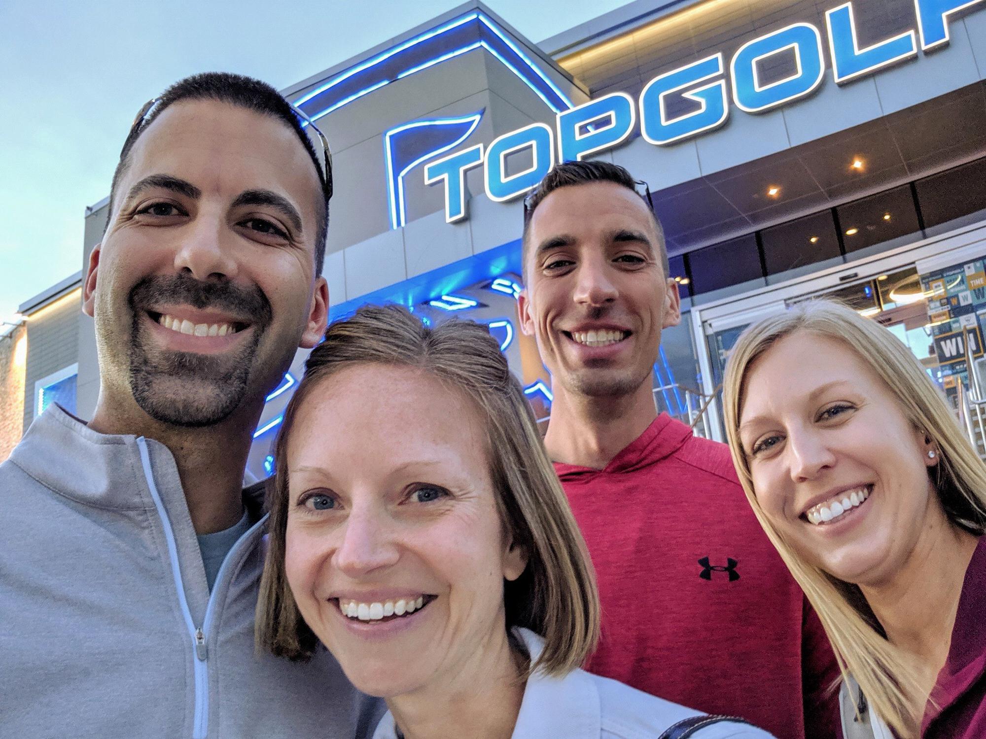 Double dates with Kevin and Courtney