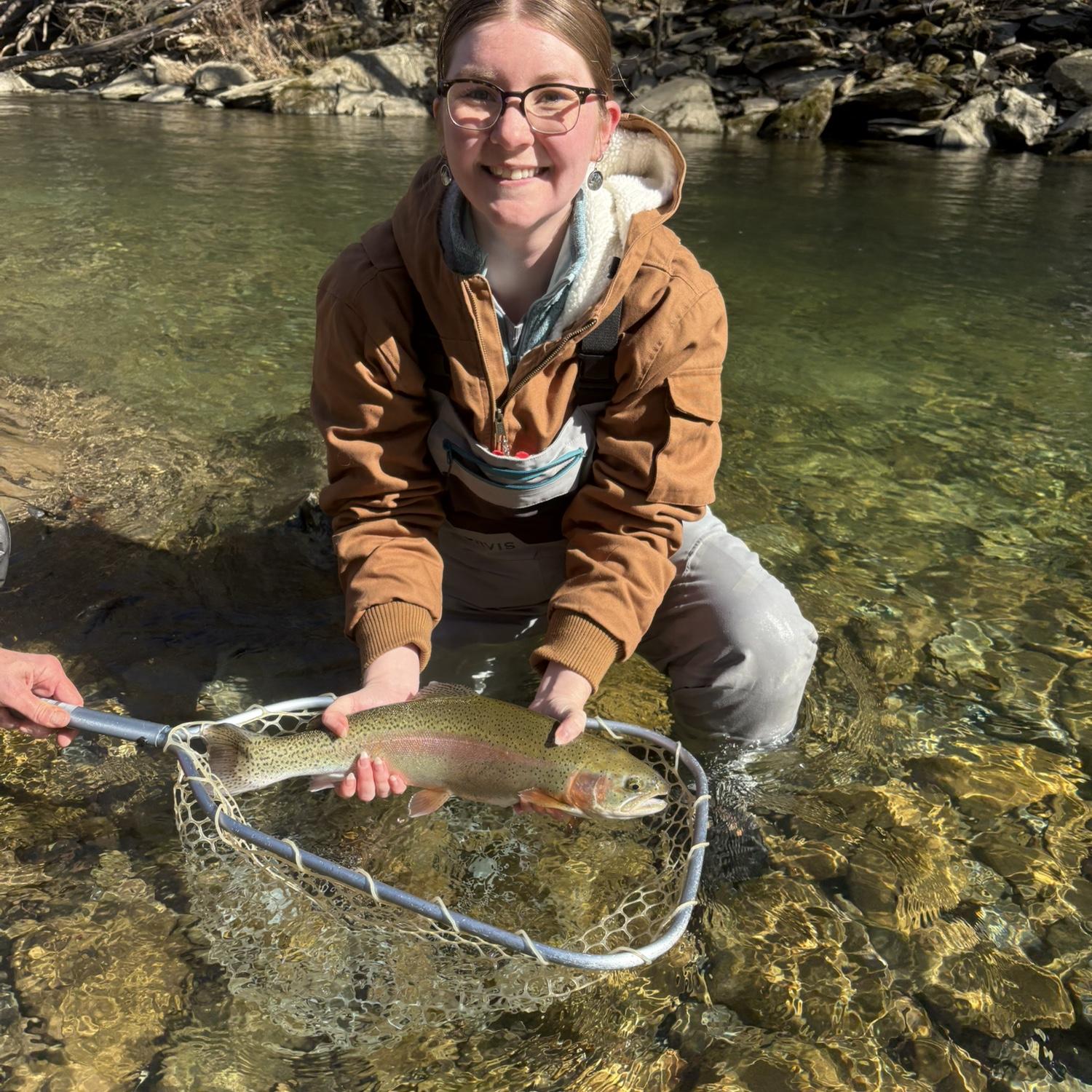 Trout fishing in Gatlinburg after getting engaged