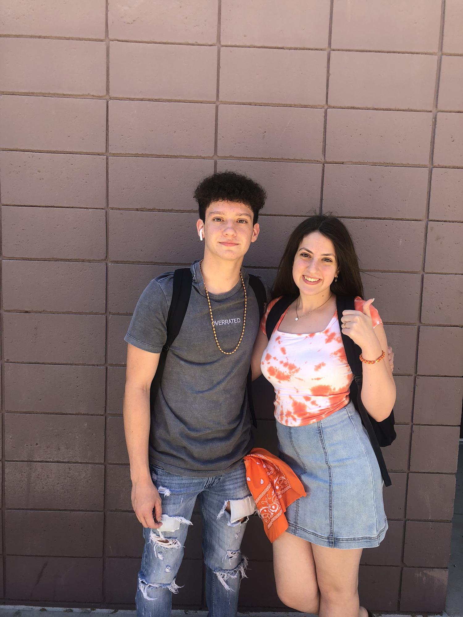This photo was taken junior year on spirit day.