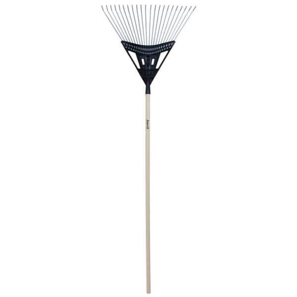 48 in. Hardwood Handle Super Flex Poly Steel Rake