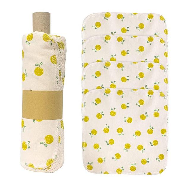 Kumebon Reusable Paper Towels Washable Roll - 25 Pack 100% Cotton Prints Cloth Paper Towels for Kitchen Paperless Paper Towels Napkins Zero Waste Products Alternative Paper Towel Alternative