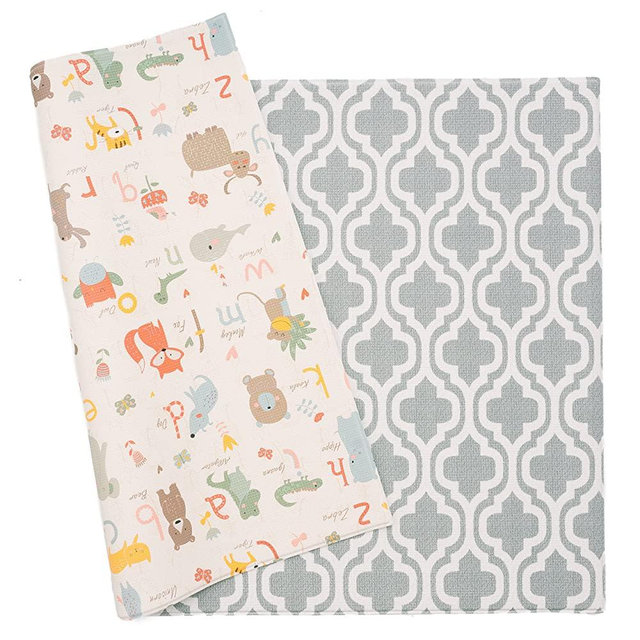Baby Care Play Mat - Haute Collection (Large, Moroccan - Blue)