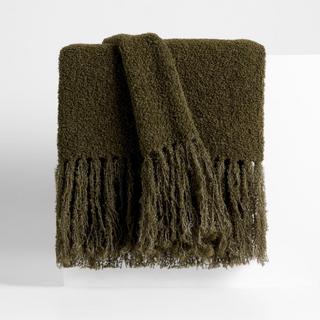 Alpaca Fringe Throw Blanket by Laura Kim