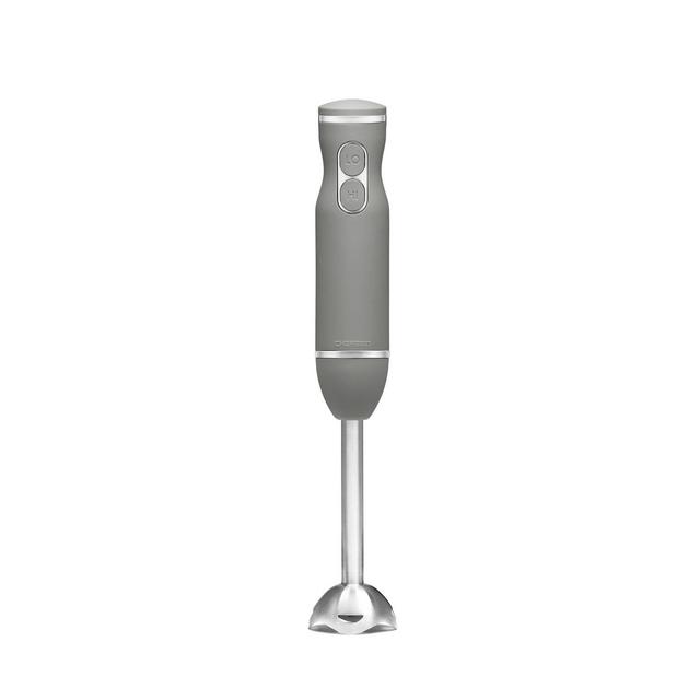 Chefman 300 Watt 2-Speed Hand Blender with Silk Touch Finish and Color Chrome - Gray