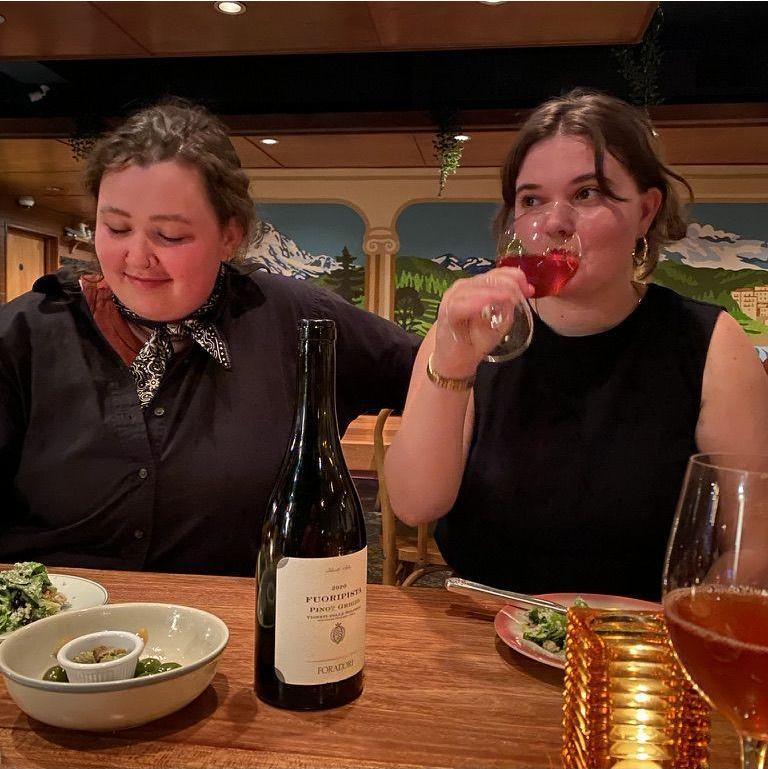 dinner at our favorite restaurant in portland, gabbianos, 2024