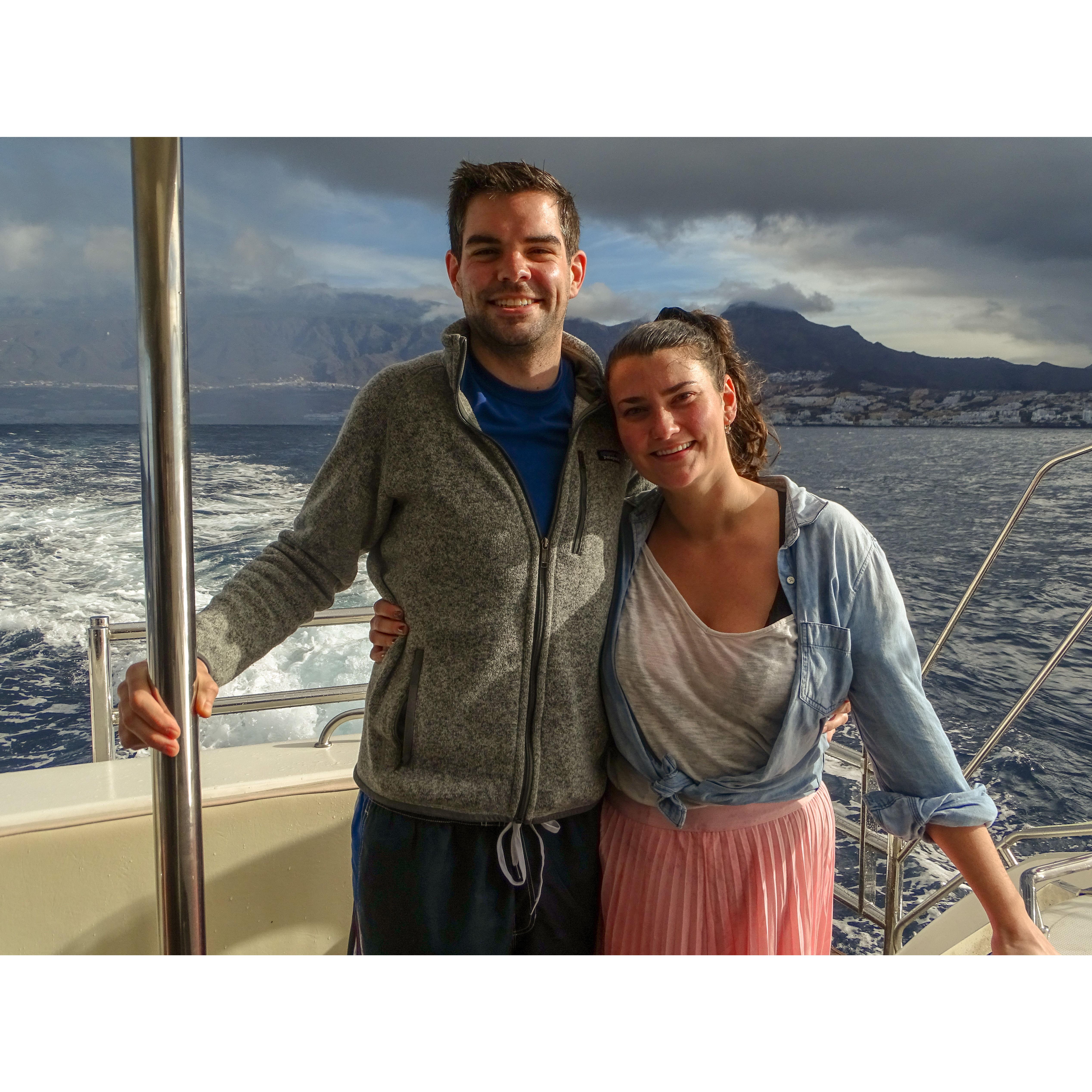 Out in from of the storms in the Canary Islands
