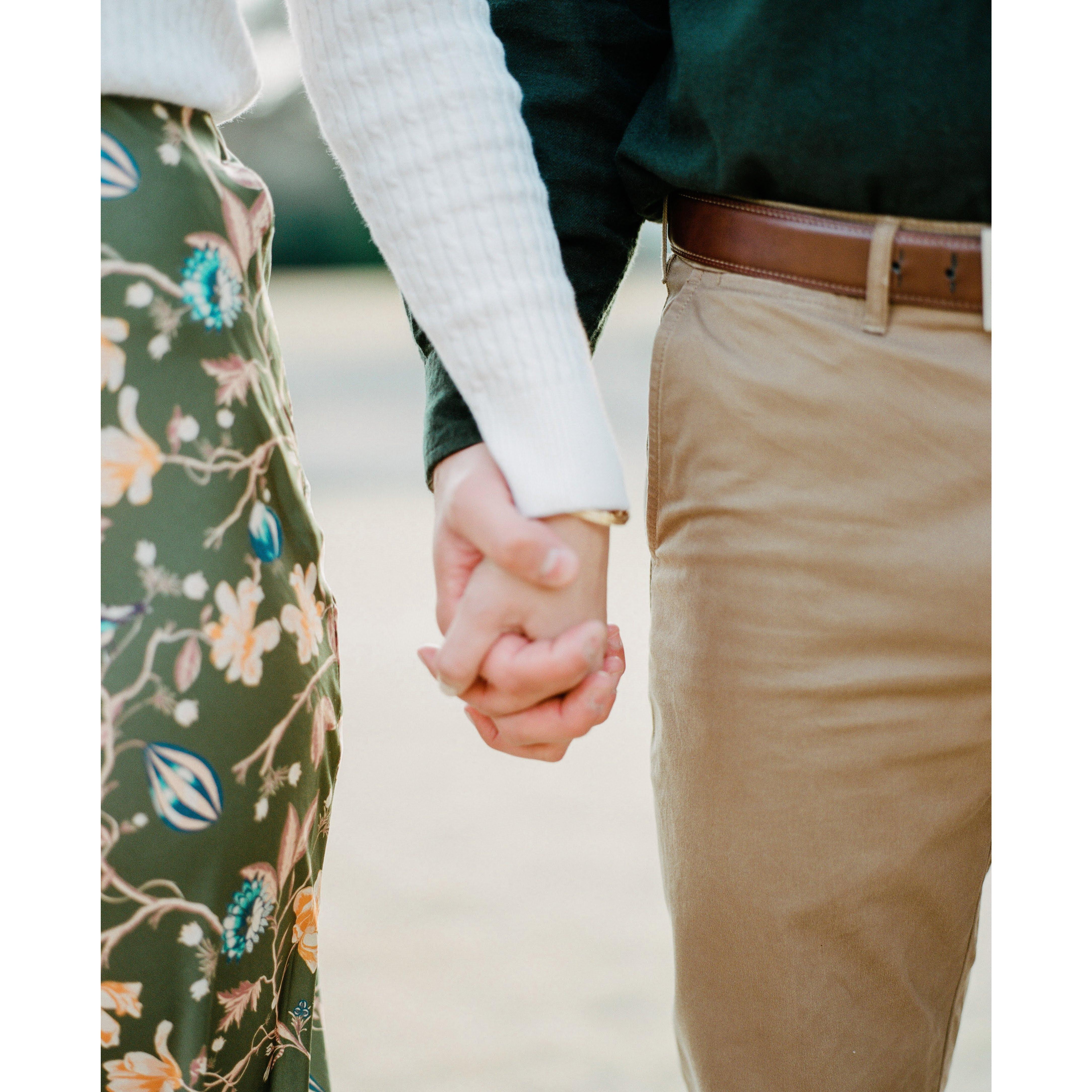 engagement photo taken by Sarah Street, Birmingham Botanical Gardens (January 2020)