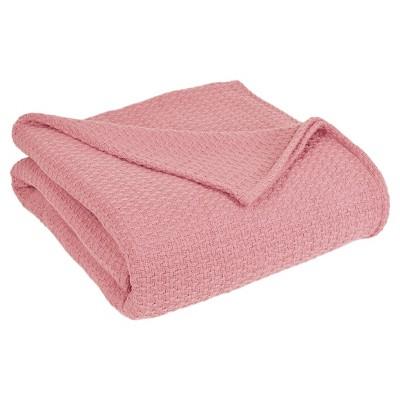 Grand Hotel Cotton Solid Blanket (Full/Queen)Pink - Elite Home