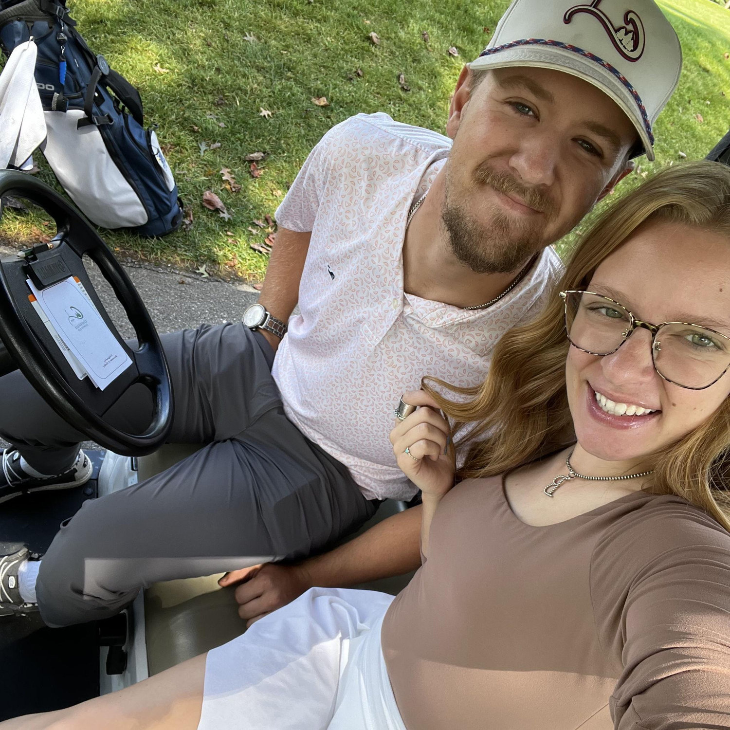 Golfing with Benjamin's family at Coatesville Country Club!