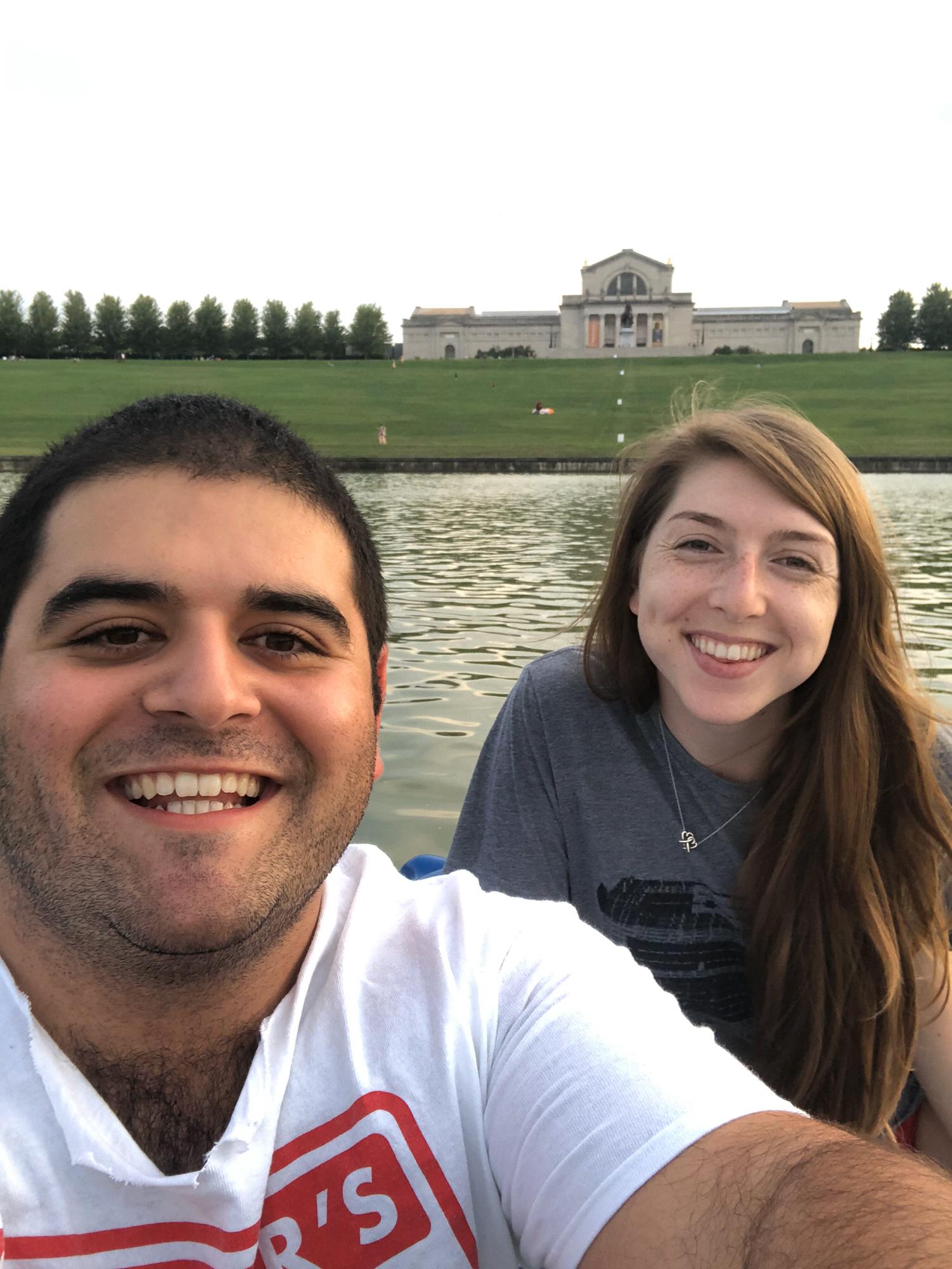 August 2019 paddle boating in Forest Park, St. Louis