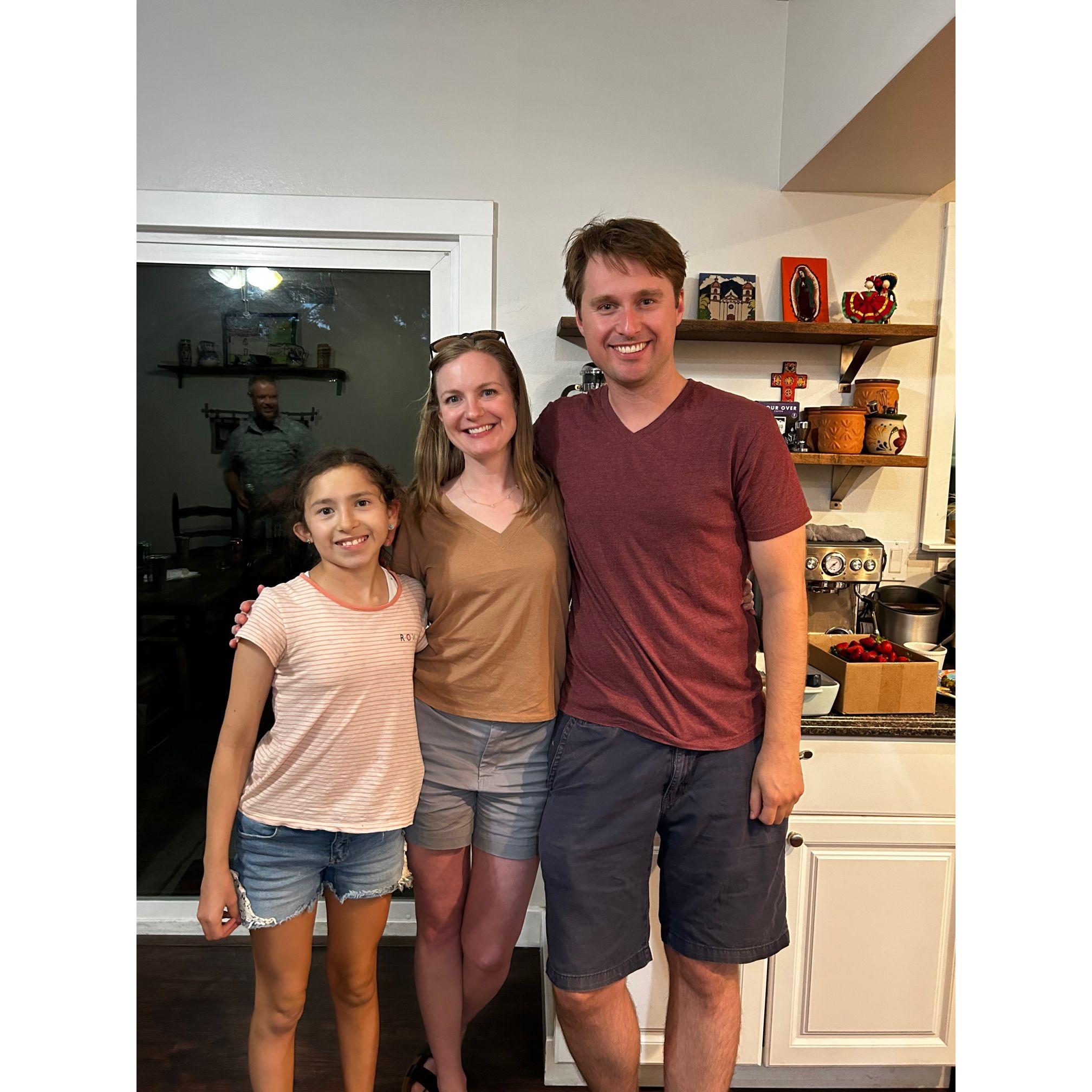 Visiting the Breault family!