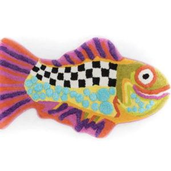 Happy Fish Bath Rug