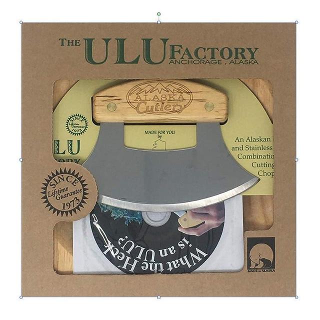 The ULU Factory - Alaska Ulu Knife Set with Chopping Bowl and DVD!