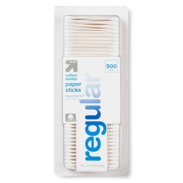 Regular Cotton Swabs Paper Sticks - 500ct - Up&Up™
