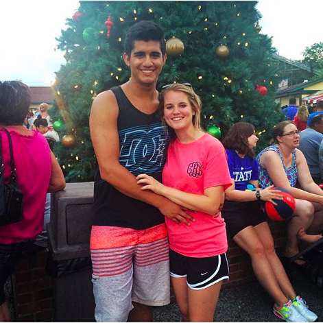 2016 - Holiday World...Notice Anthony's hair WITHOUT product in it ;)