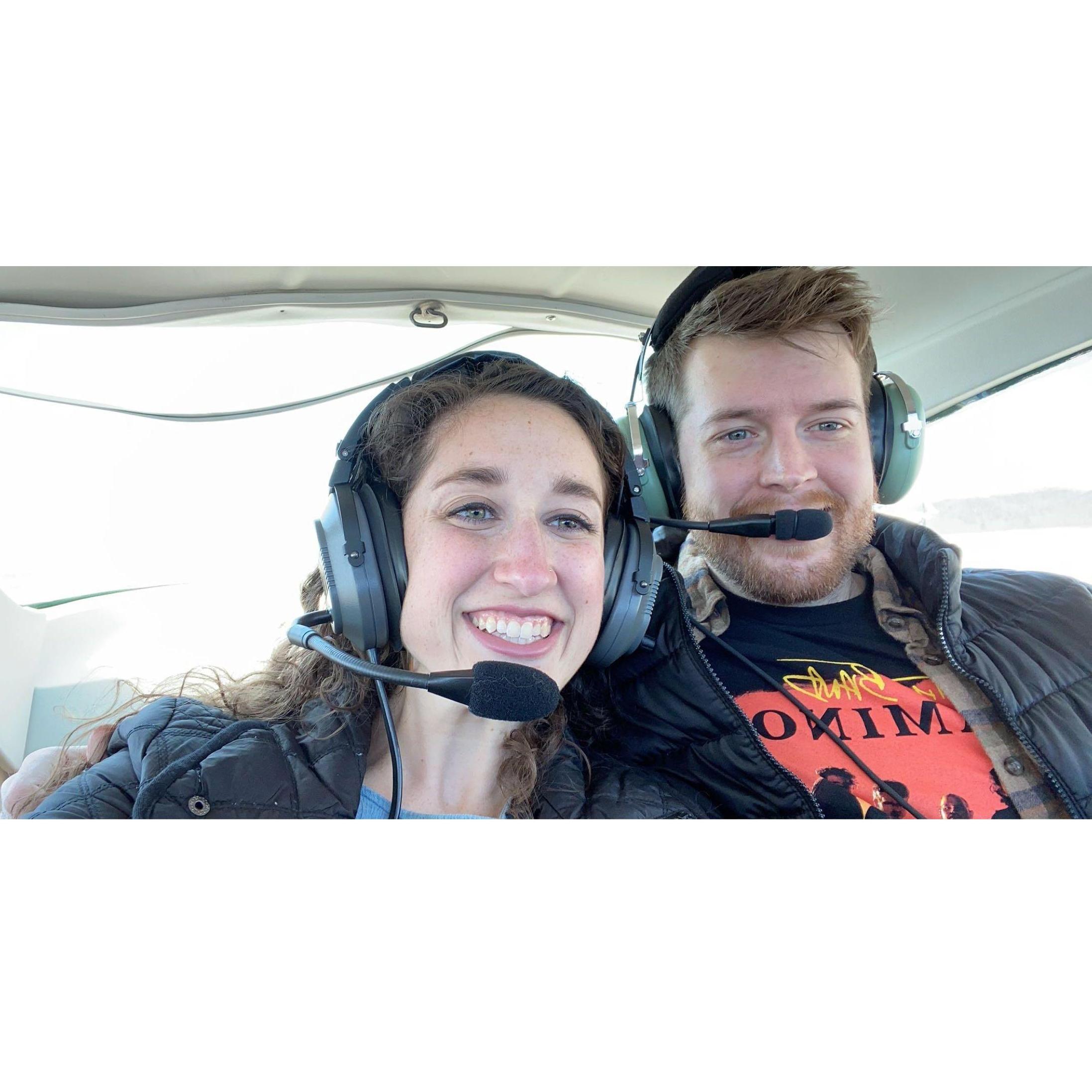 Zach and I got to ride in a tiny airplane with our friends Devin and Madison Rice! Devin piloted us to Nashville where we went and saw The Band Camino and Dan+Shay in concert! (3/2020)
