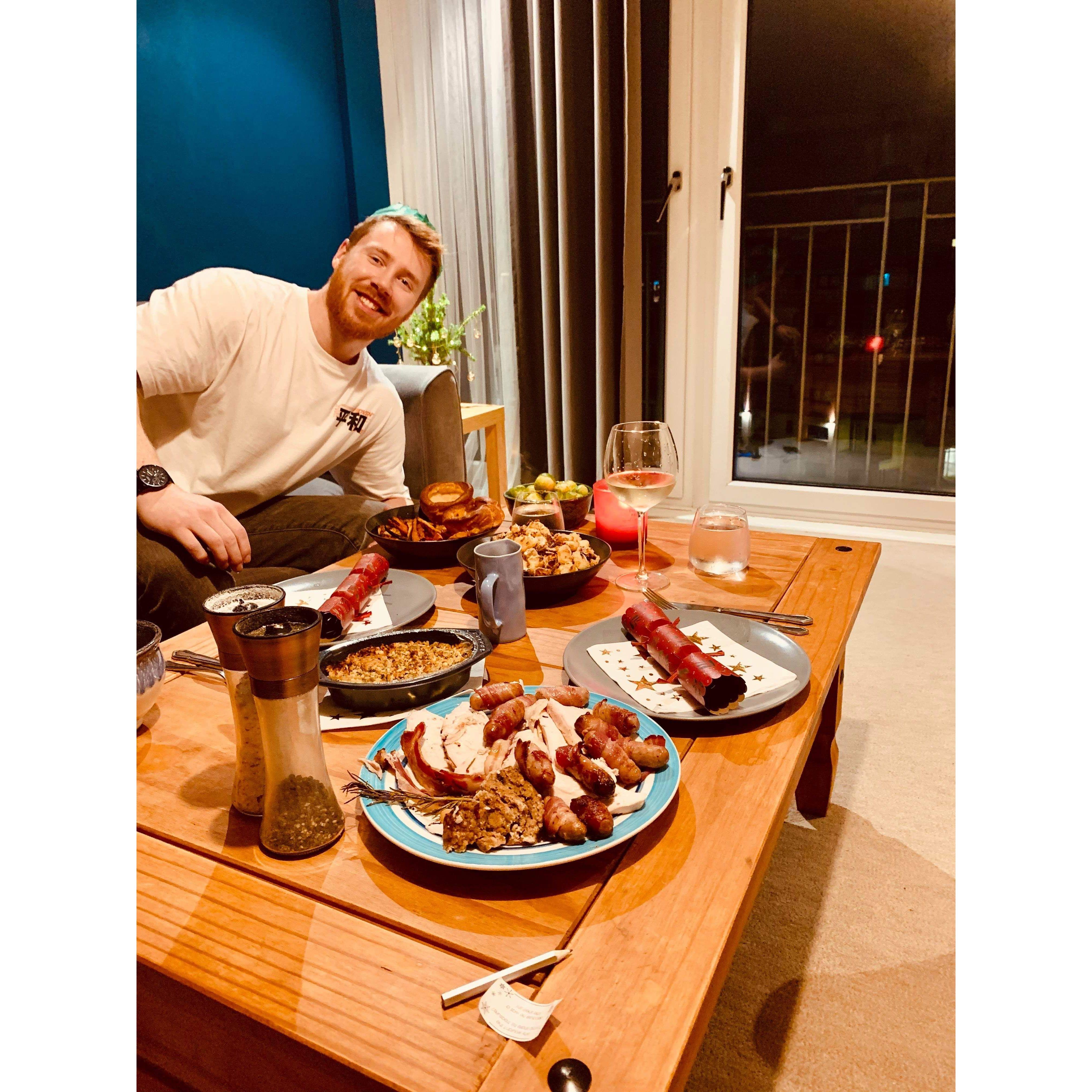 Our first christmas meal together