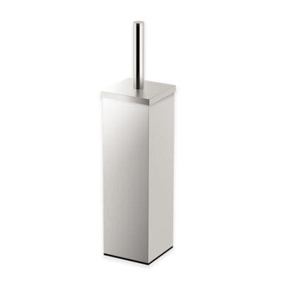 Gatco® 14.5-Inch Square Toilet Brush Holder in Satin Nickel