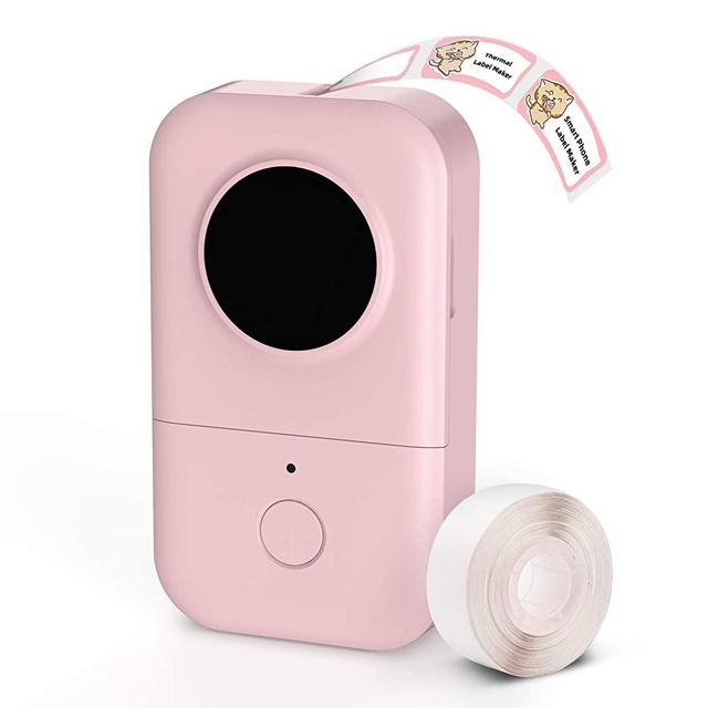 Label Maker Machine, Phomemo D30 Portable Bluetooth Label Printer with Tape Label Maker Handheld, Multiple Templates Available for Smartphone Easy to Use for Office Home Organization USB Rechargeable
