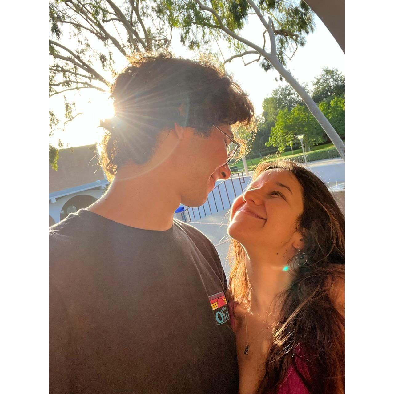 Michael and Genesis emitting adoration from each other's eyes, profoundly recognizing each other's irreplaceable preciousness in the other's life. We then sang/danced to Diana Ross' "It's My House".