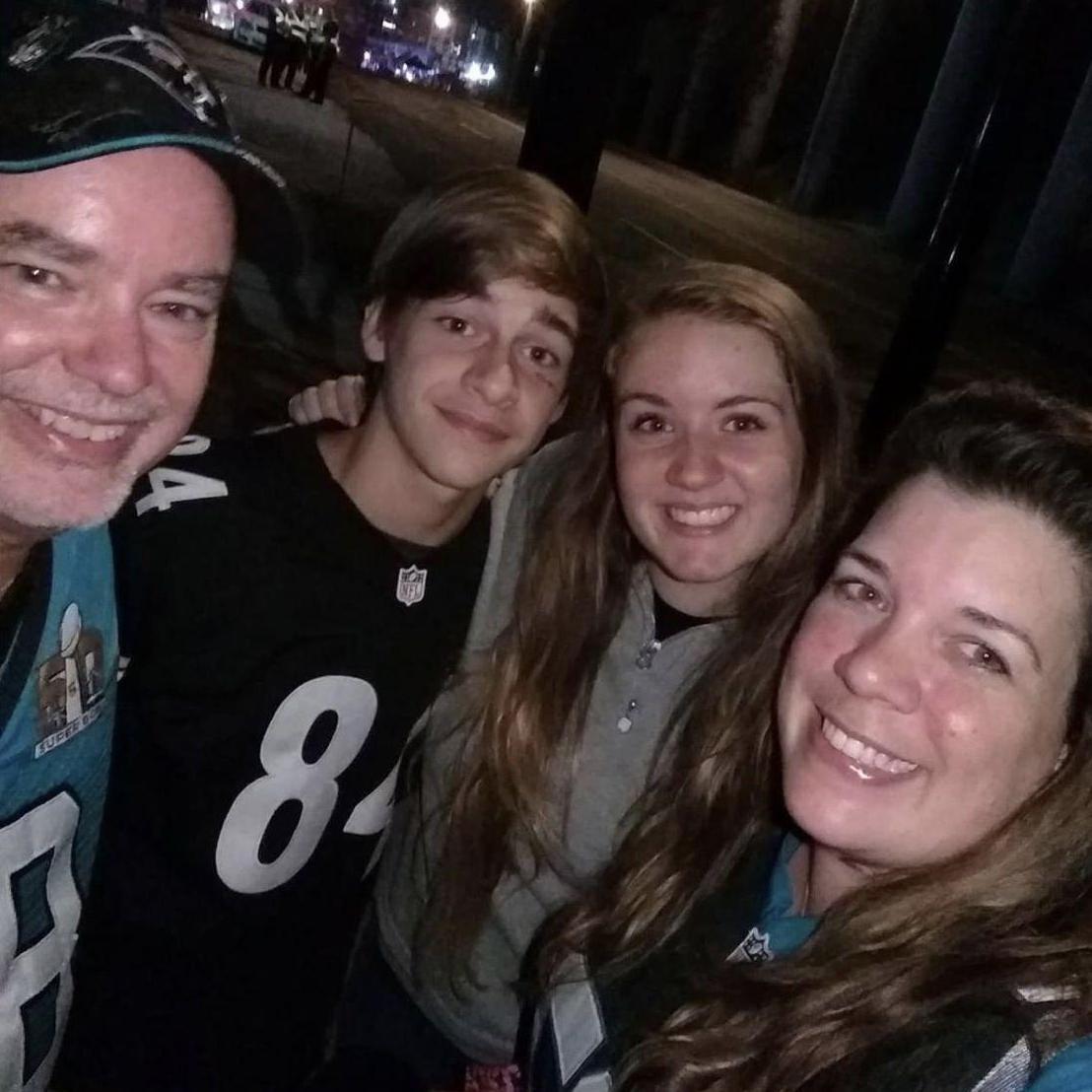 This was either our 2nd or 3rd Carolina Panthers game together!