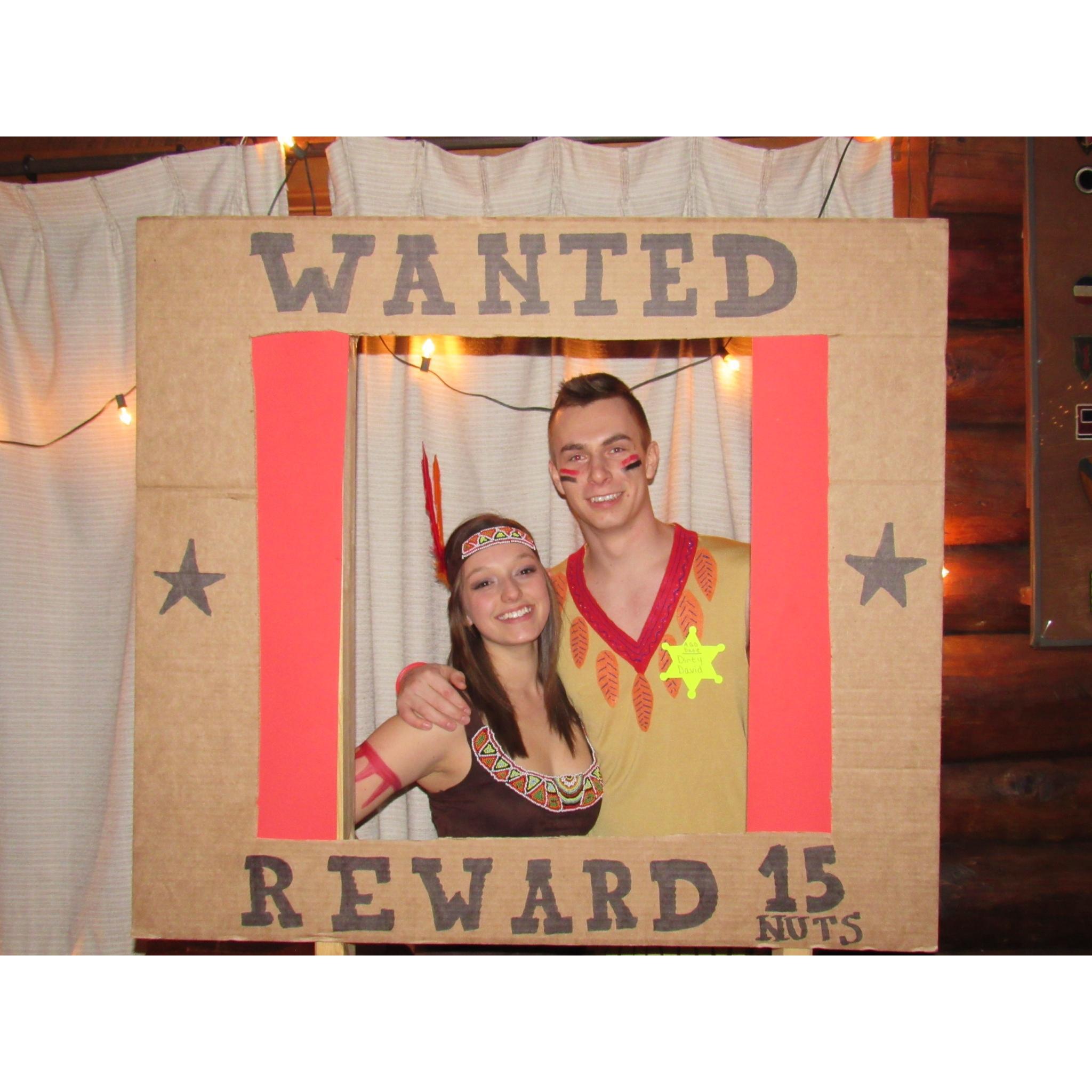 February 2015 Alpha Gamma Delta Date Function - Wild West Theme, best costume award!