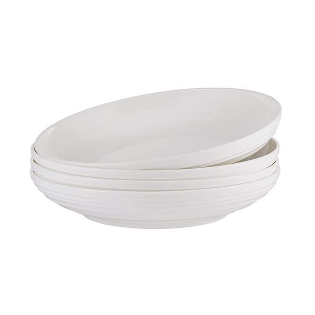 Mikasa Ciara Chip Resistant Set of 4 Pasta Bowls Set,  8-inch