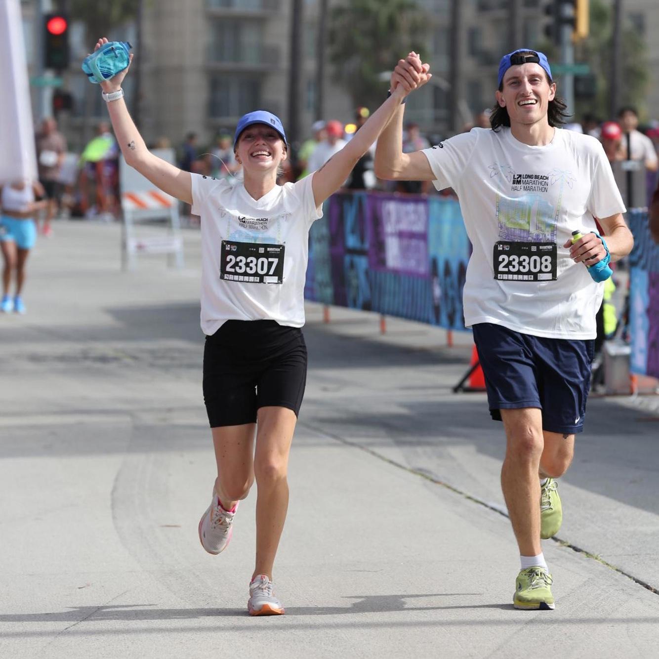Ian’s first marathon and Callie’s third in Long Beach, California.
