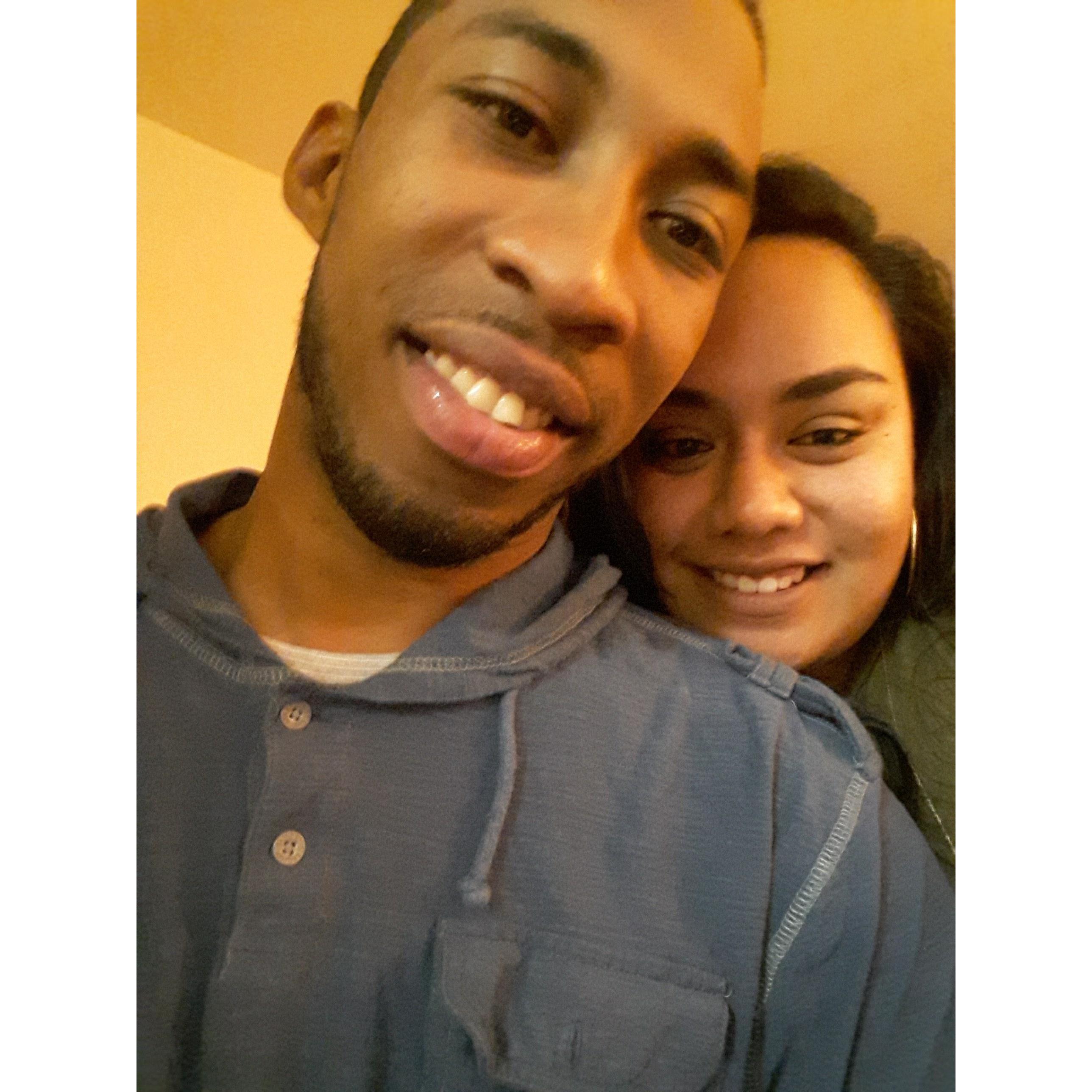Our first photo "together".
