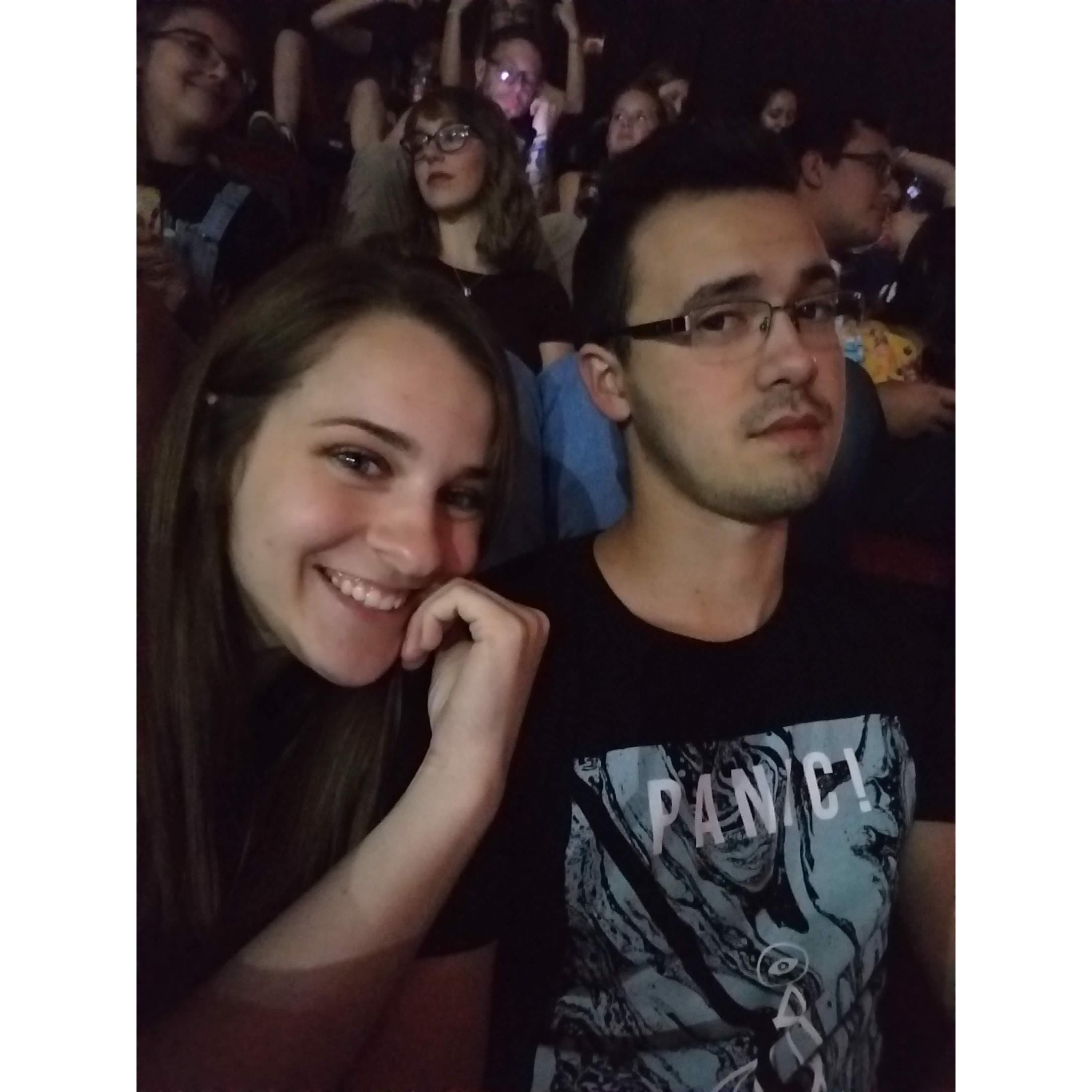 The first concert we ever went to together, Panic! At The Disco.