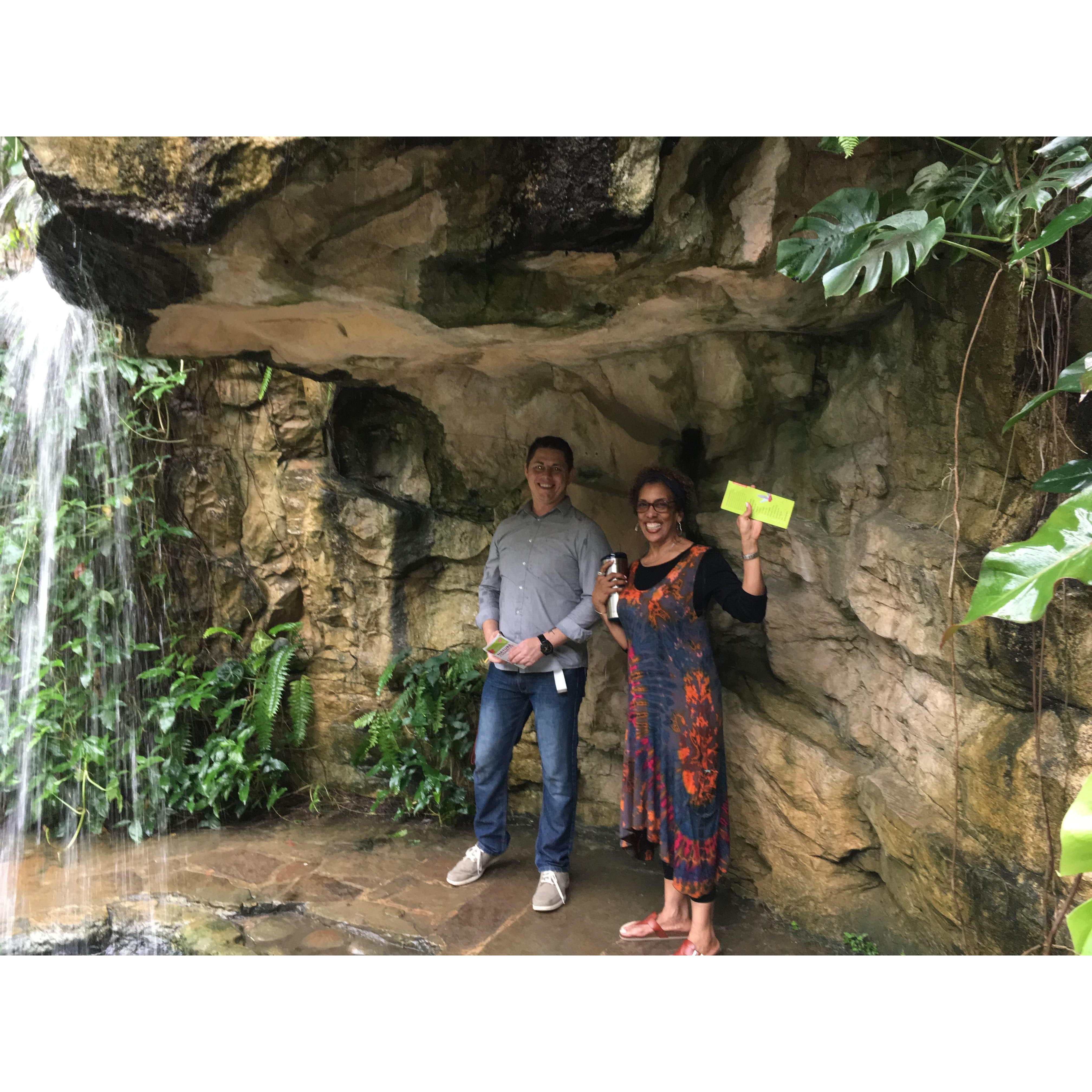 Mike and Mom Mae at the Botanical Gardens (San Antonio, Sept. 2018)