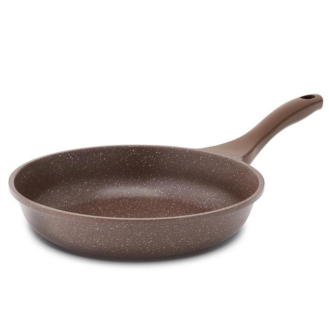 SENSARTE Nonstick Frying Pan Skillet, Non Stick Omelette Pan, Healthy Stone Cookware Chef's Pan PFOA Free, Toffee Brown (8 Inch)