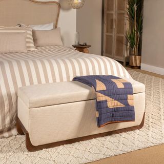 Lucas Rectangular Mango Wood Storage Bench