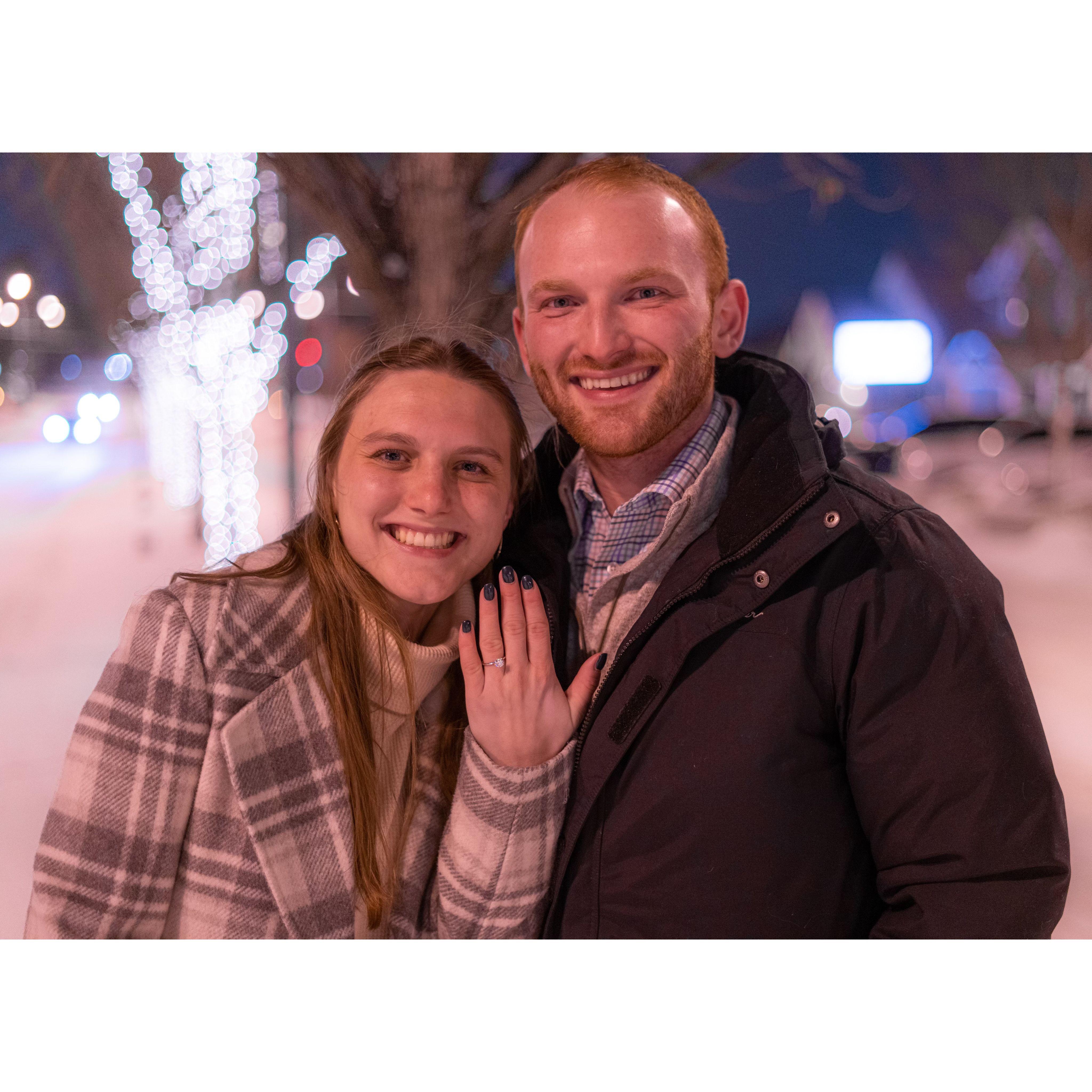 December 23rd, 2022 - The day one of our closest friends, Dale, captured our special moment. A 1.5 hour drive turned into 3 but he was so committed even under the worst conditions. We love him a lot.