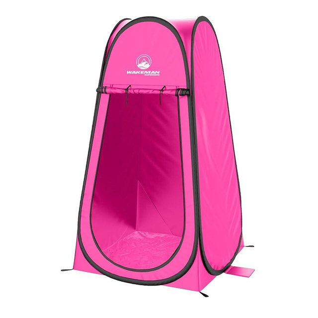 Pop Up Pod - Privacy Shower Tent, Dressing Room, or Portable Toilet Stall with Carry Bag for Camping, Beach, or Tailgate by Wakeman Outdoors