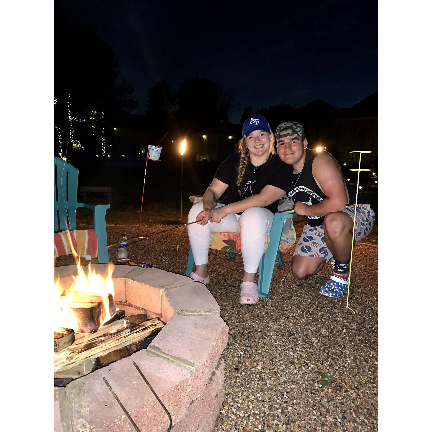 We did our best to celebrate holidays together, this was our first Forth of July.