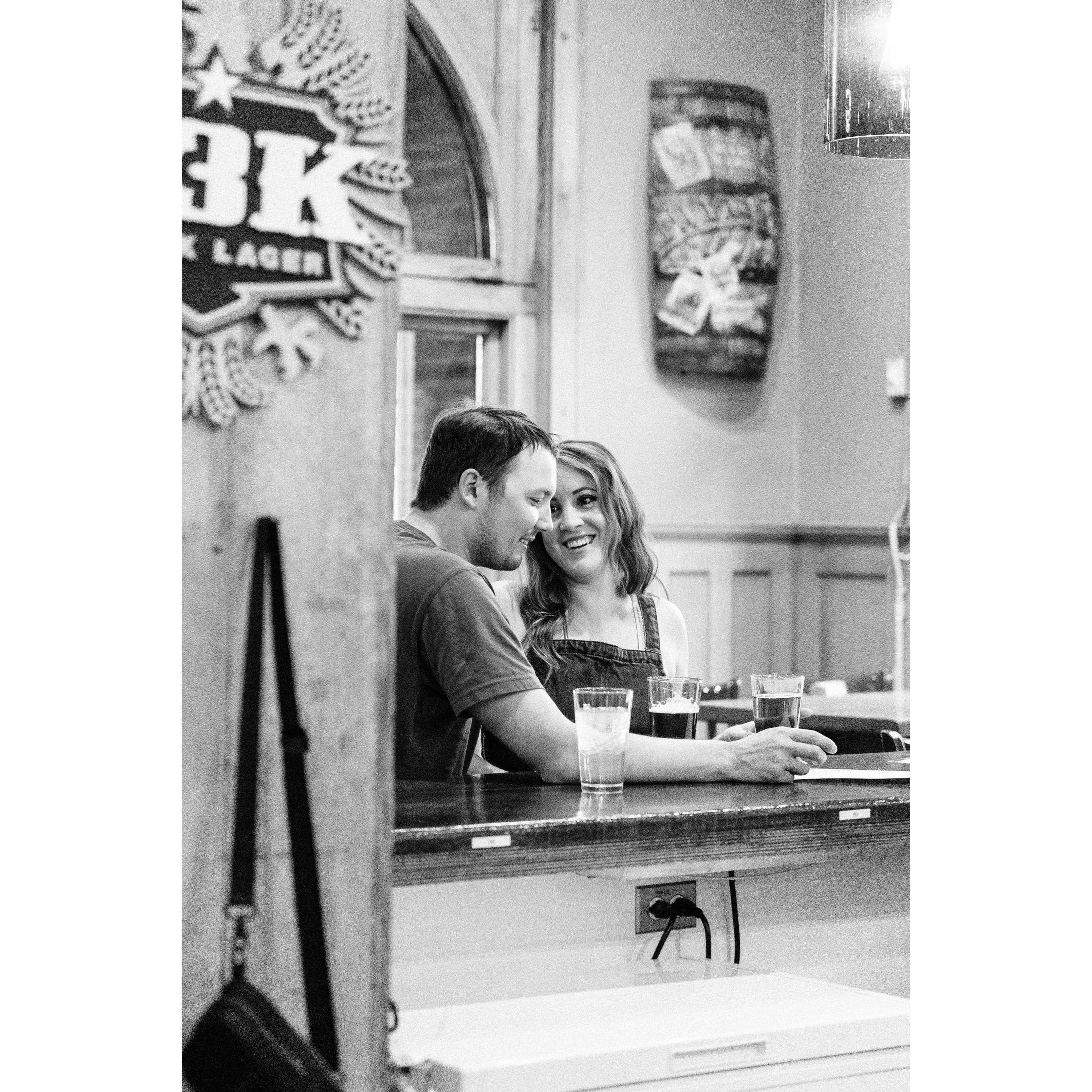 In our happy place at a local brewery. Photo: Kylie Jacobsen, KD Captures.