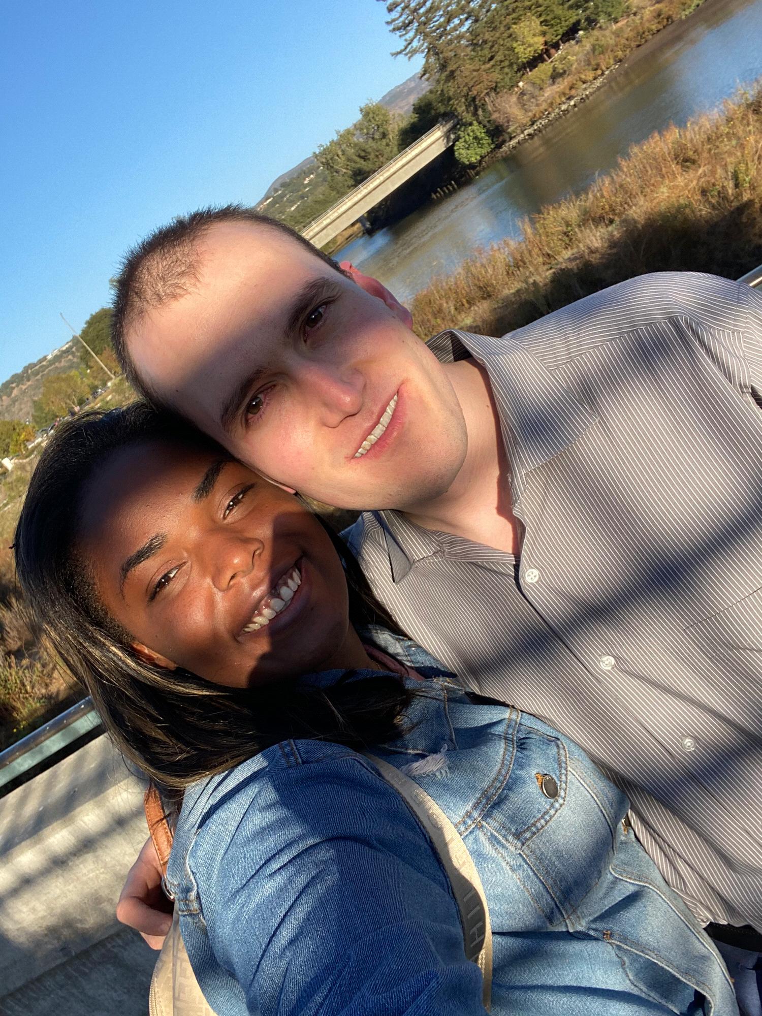 Walking at Napa tow's bridge, we love this town.